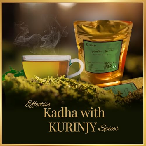 Image of Kurinjy Kadha Masala - Whole Spices Mix| Clove Black-Pepper Cinnamon| Pure Natural Essential Oil filled Premium Kerala Spices| Must for effective Kadha | 50g x 1 pk