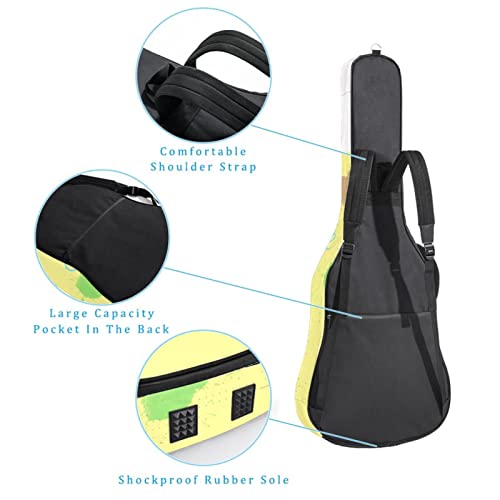 Housse de transport étanche pour guitare avec bandoulière réglable Motif lettre, Multicolore 03., 42.9×16.9×4.7 in… - Les Beatles, Paul McCartney, John Lennon, RIngo Starr, George Harrison Housse de transport étanche pour guitare avec bandoulière réglable Motif lettre, Multicolore 03., 42.9x16.9x4.7 in… – Image 4