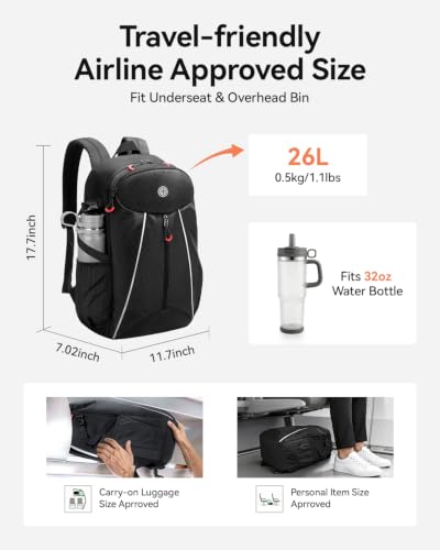 CROSSGEAR Lightweight Laptop Backpack 15.6 Inch Computer Bag Rucksack 26L - image 7