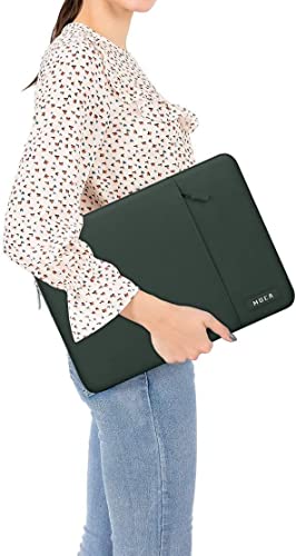 Image of MOCA Laptop Sleeve Bag Compatible with MacBook Pro 16 inch 2023-2019 M2 A2780 M1 A2485 Pro /Max A2141 /Pro Retina 15 A1398, 15-15.6 inch Notebook, Polyester Vertical Case with Pocket