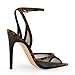 onlymakerheels Women's Heeled Sandals Mesh Stiletto Pointed Toe Open Toe Ankle Buckle Strap Slingback High Heel Sandals Summer Dress Shoes Leopard Print Size9
