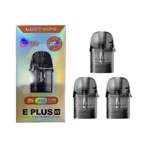 �d�q�^�o�R �����p�J�[�g���b�W Lostvape E Plus Cartridge V2 Top Fill �����p�|�b�h ���X�g�׃C�v �C�[�v���X �|�b�h V2 �x�C�v 3ml CENTAURUS E40/THELEMA ELITE 40�ȂǂɑΉ� �j�R�`