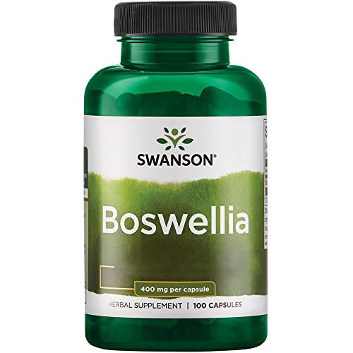 Swanson, Boswellia, 400mg, Frankincense Resin, Boswellia serrata, 100 Capsules, Lab-Tested, Soy Free, Gluten Free, Non-GMO