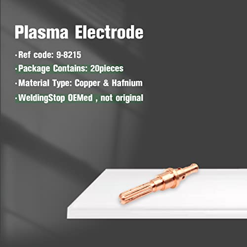 Image of 9-8215 Electrode 9-8210 Tip Nozzle for Thermal Dynamics SL60 SL100 Torch | Compatible with Thermal Dynamics Cutmaster 38 /52 /82 /102 /152 Plasma Cutter 60A Consumables 40Pcs