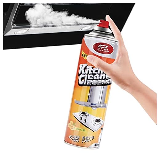 Espuma para limpar cozinha | 500ml Spray Removedor Oleosida- Spray Removedor Gordura para Churrasqueira, Forno, Fogão, Sabor Limão, Cozinha e Banheiro Enjovdery