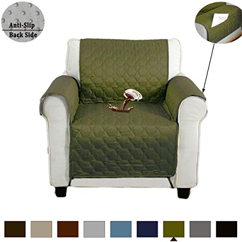 RBSC Home 23 Inch Armchair Cover 100% Waterproof Slipcovers Anti-Slip Chair Cover