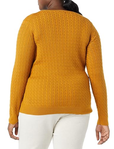 Image of Amazon Essentials Women's Lightweight Cable Knit Long Sleeve Sweater