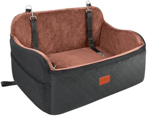 Dog Car Seat for Large Size Dog,Soft Fabric Car Dog Bed Filling M...
