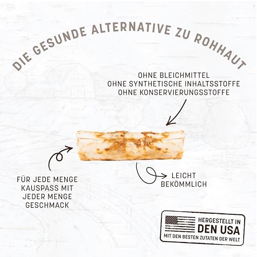 Earth Animal No Hide Small Leckerli mit Wildgeschmack, natürlich, ohne Rohhaut; Langlebige Leckerli für Hunde – Leckerli für Hunde Kleiner Rassen (2 Kausnacks für Hunde)