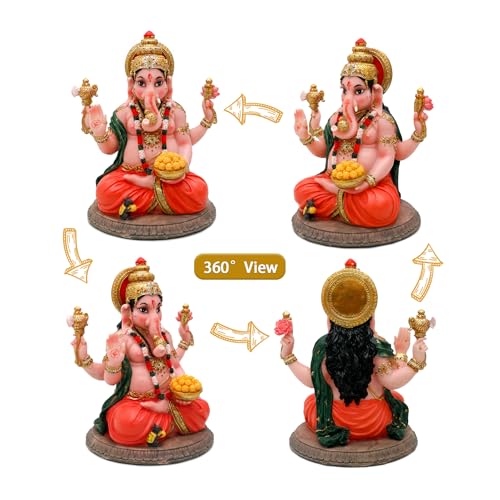 Estatua Hindu de Ganesha 8.4" Decoración para Hogar miniatura 4