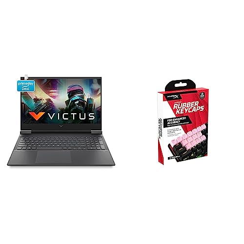 Image of HP Victus Gaming Laptop 11th Gen Intel Core i5-11400H16.1 inch(40.9 cm) FHD IPS Gaming Laptop & Rubber Keycaps - Pink [US]