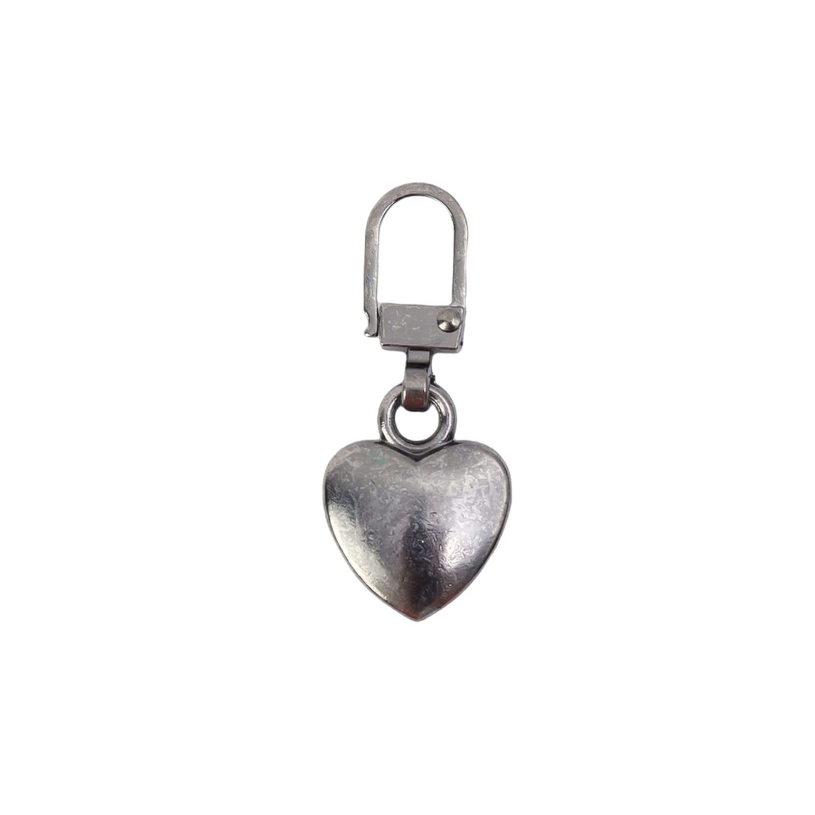 Pulls for Nylon Cewki zamki błyskawiczne metalowe 5 szt. Odpinane metalowe zamki błyskawiczne ściągacz DIY szycie w kształcie serca zamek błyskawiczny suwak nakrycie głowy zamek błyskawiczny Pull(G2,O