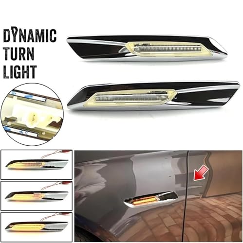 Luz indicadora de espejo lateral para reparar intermitente roto de BMW E90 F30 3