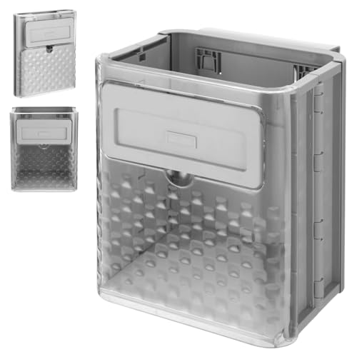 Caneca de Basura Plegable para Gabinete Gris 9.3 x 6.9 x 10.9 in