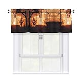 HHGFASD Cenefa de cortina con marco de baloncesto bajo puesta de sol, lavandería y decoración de estudio