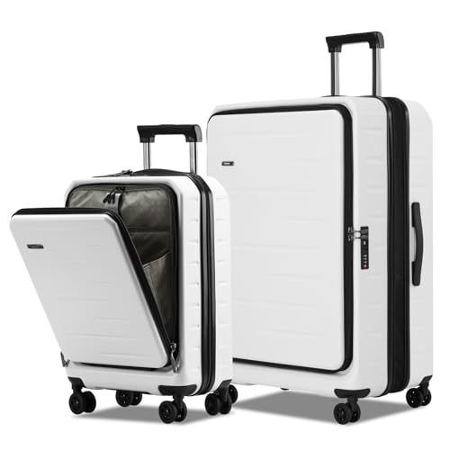 CENSIEN 2-Piece Luggage Set 20"/28" Spinner Hard Shell TSA