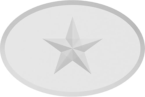 Miniatura 2 de Ekena Millwork ROSP070X048X050DAL07 Roseta de estrella Dalton estándar con borde biselado, 7 pulgadas de ancho x 4 34 pulgadas de alto x 12 "P