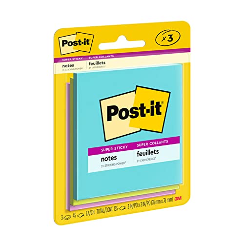 Post-it Super Sticky Notes, 3 Pads, 3 x 3 in., Supernova Neons Collection - image 9
