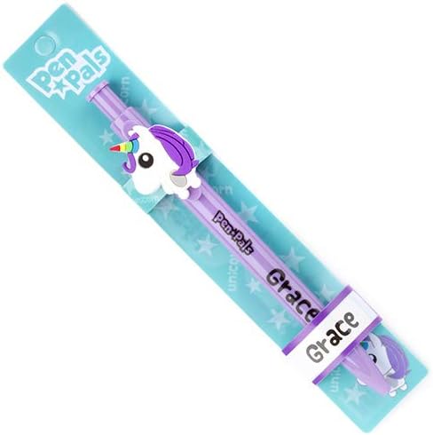 Grace Children’s Personalised Animal Pen with FREE Bookmark, Blue
