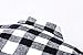 SANGTREE Mens Flannel Plaid Shirts Casual Long Sleeve Button Down Shirt Dad and Son Matching Shirts (Black White, XXL)