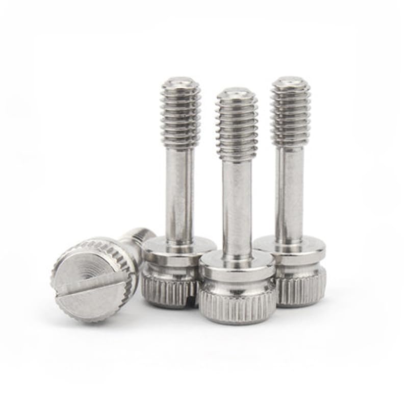 Generic M3 M4 Slotted Screw GB839 Thumb Anti-Loose Bolts Knurled Unbreakable Bolt Stainless Steel - (Thread Diameter: M3x20mm(2pcs))