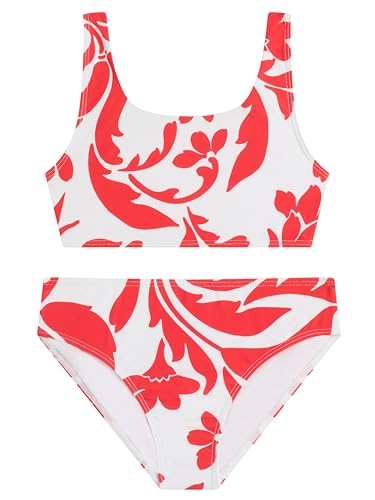 Image of Kanu Surf Girls' Tammy Beach Sport Square Sun Bikini 2-piece Swimsuit