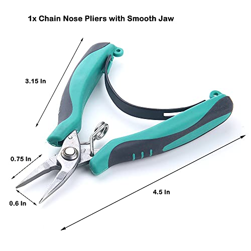 5 Pcs Mini Pliers Set Hand Tools Included Needle Nose Pliers Wire Cutters Chain Nose Pliers Bent Nose Pliers Round Nose Pliers #TOP2