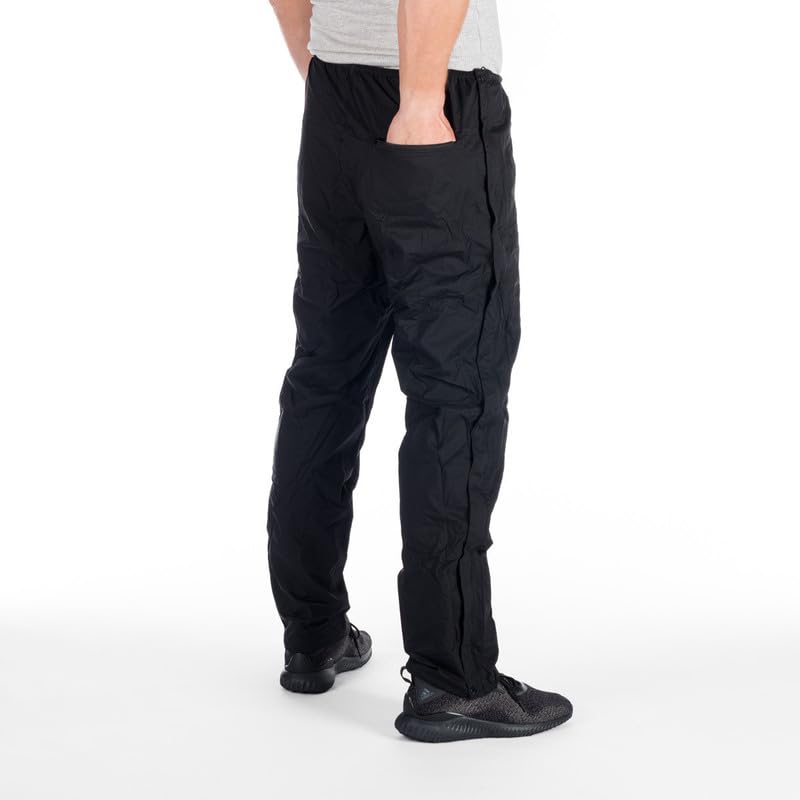 NORTHFINDER Packbare Regenhose Herren, Leichte Fahrrad Überziehhose, wasserdichte Regenüberhose 10 000 mm, Wanderhose Atmungsaktiv, Outdoor Hosen Winddicht, Motorrad Trekkinghose NORTHKIT