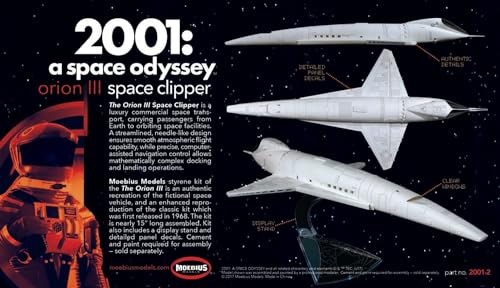 Platz MOE2001-2R Moebius Model 2001 Space Clipper Modèle 1/160 pour collection