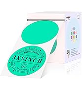 3X3 Inch Color Coding Dot Labels 500 Pcs Round Adhesive Stickers - White - View #11