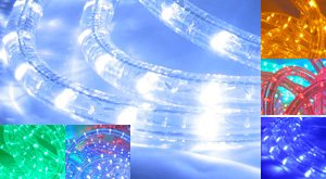 CBconcept 12VLR40FT-CW Low Voltage 12V Cool White 40 Feet 2-Wire 1/2" LED Rope Light - Boat/Camper/RV Lighting