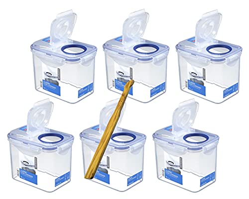 Lock & Lock Frischhaltedosen Set 6-teilig HPL 812F je 1,0 Liter