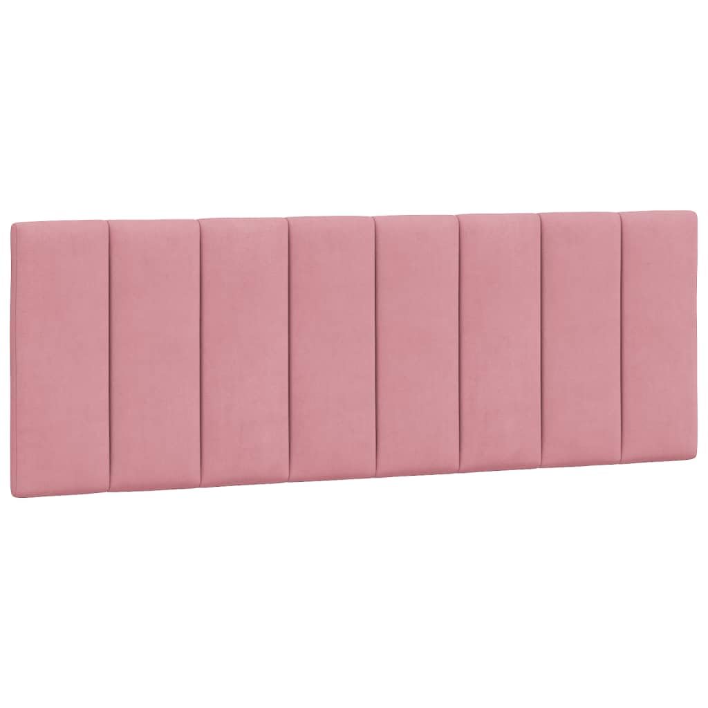 vidaXL Cuscino Testiera Hanko Rosa 120 cm in Velluto, Cuscino Testata, Testata Imbottita, Cuscino per Testata Letto, testiera Imbottita