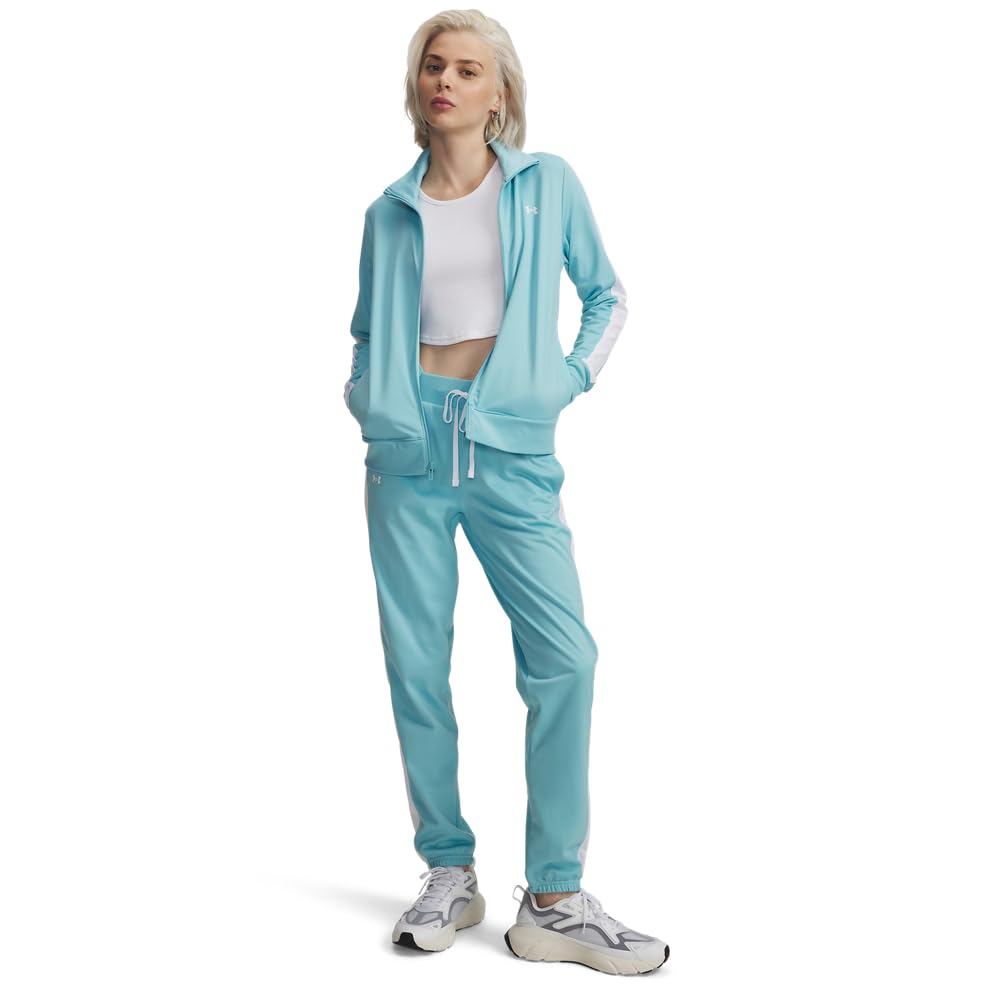Under Armour Women Tricot Tracksuit Laufbekleidung Tracksuit Black - Black