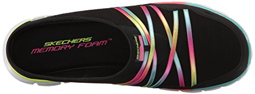Skechers Sport Women's Air Streamer Black/Multi Slip-On Mule 8 W Us #TOP4