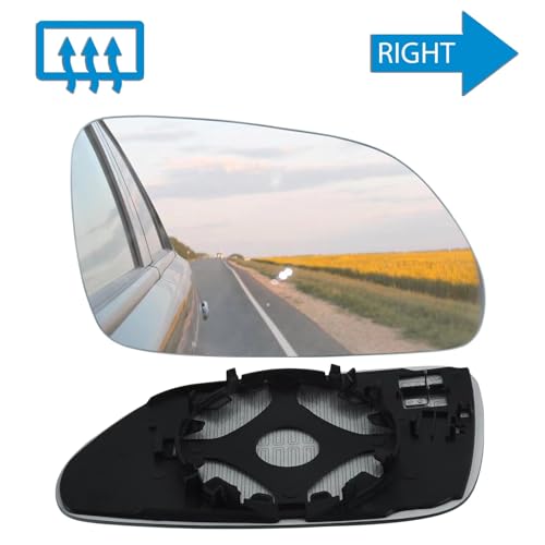 Verre de rétroviseur pour VW Polo 9N3 2005-2009 côté droit avant dégivrant convexe - 6