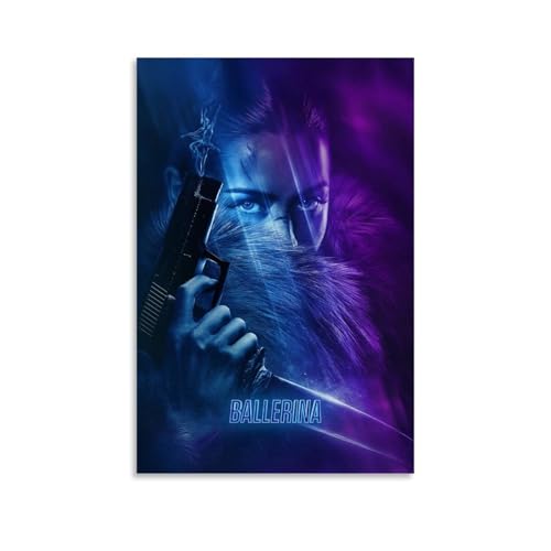 バレリーナ ジョン・ウィック 映画 ウォールアート ポスターポスター壁紙、アートパネル、壁貼りポスター、インテリア美学ポスター、プリント装飾ポスター、リビングベッドルーム、バスルーム、寮、新築住宅プレゼント 08x12inch(20x30cm) Unframe-style