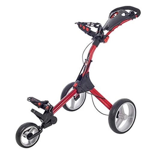 Big Max IQ Plus Golf Trolley, Color- Black/Red