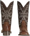 Ladies Square Toe Western Cowboy Boots for Women Fashion Country Distressed Cowgirl Boots