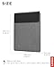 Lenovo Slim Laptop Sleeve 16 Inch Notebook/Tablet - Compatible with MacBook Air/Pro - Eco-Friendly Lightweight Case with Accessory Pocket & Magnetic Closure - Grey