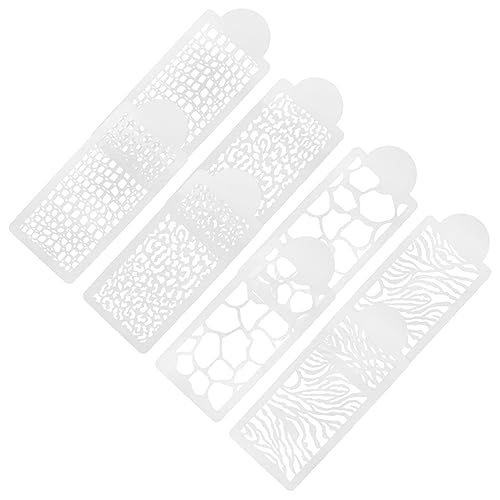 Angoily DIY Cake Lace Molds 8pcs Decorative Printing Templates Fine Workmanship Versatile Animal Patterns