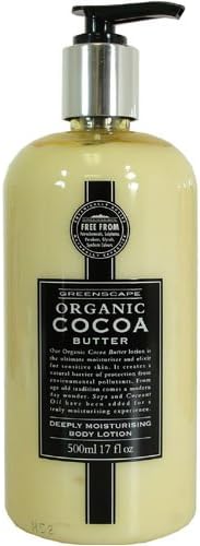 Cocoa Butter Greenscape Somerset Organic Deeply Moisturizing Body Lotion 17 fl oz