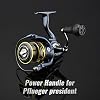 GOMEXUS Power Handle for Pflueger President Spinning Reel Carnk (Not for President Lock Type)