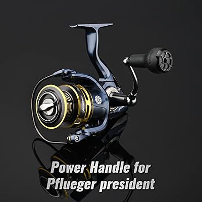 GOMEXUS Power Handle for Pflueger President Spinning Reel Carnk (Not for President Lock Type)
