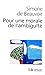 Pour une morale de l'ambiguite (Folio Essais) (French Edition)