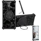 Custodia per Realme GT Neo 5 240w Case Phone Cover Custodia [ con 9H HD Vetro Temperato][Supporto ad Anello a 360°, Magnetico] CX-26-HEI