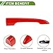 HOPESPANNER Rear Trunk Door Tailgate Handle Cover for BMW Mini Cooper F54 Clubman 2014+ Red Decoration Accessories 2 Pcs
