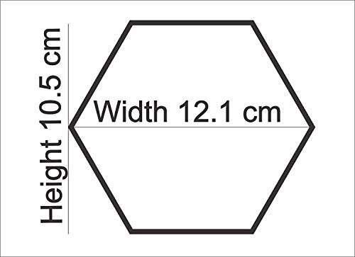 Atulya Arts Offering 3D Large Hexagon Acrylic Stickers Silver (Pack of 7) (Size - 5 Inch Each Piece) with 10 Butterfly Acrylic Mirror Wall Stickers for Home & Offices