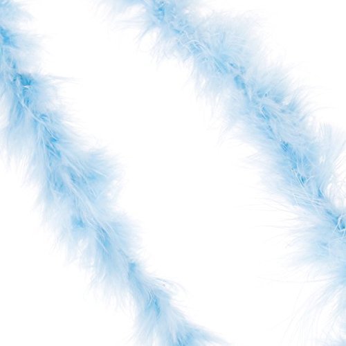 Boa En Plumes Bleues 2 Mètres - Décoration Artisanale, Costumes, Projets Créatifs, Plumes De Dinde