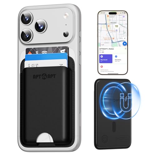 Portefeuille Magnétique iPhone 15/16/17 pour Voyager Léger en Noir